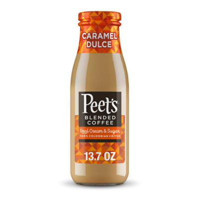 Peet's Coffee Carmel Dulce Blended Iced Coffee In Glass Bottle - 13.7 Fl. Oz. - Image 1