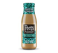 Peets Coffee and Cream Iced Coffee Bottle - 13.7 Fl. Oz.
