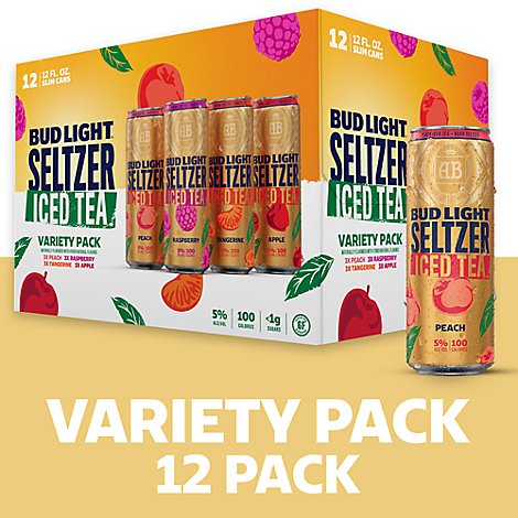 Bud Light Seltzer Gluten Free Remix Variety Pack In Slim Cans - 12-12 Fl. Oz.