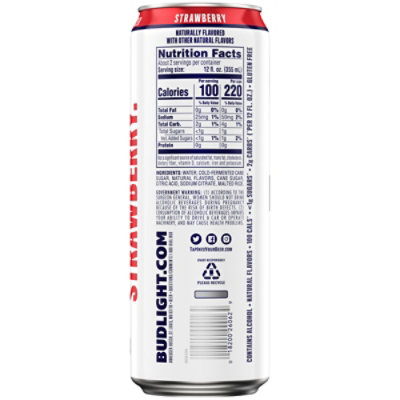 Bud Light Strawberry Seltzer Can - 25 Fl. Oz. - Image 4