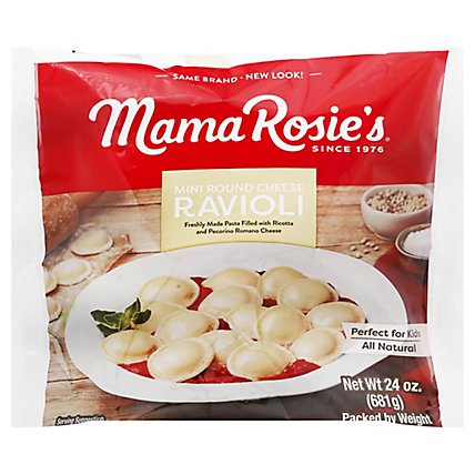 Mama Rosies Ravioli Cheese Round Mini - 24 Oz - Image 1