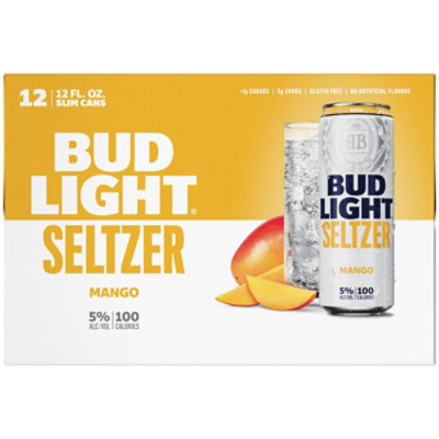 Bud Light Gluten Free Mango Hard Seltzer Slim Cans - 12-12 Fl. Oz. - Image 2