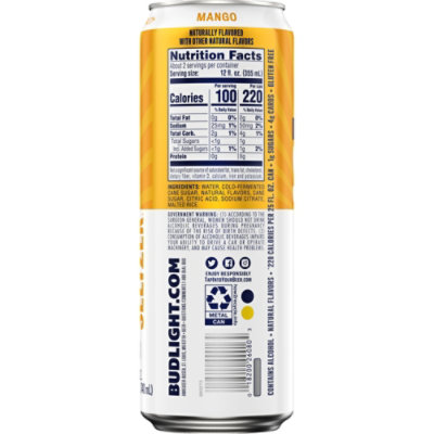 Bud Light Seltzer Mango In Cans - 25 Fl. Oz. - Image 4