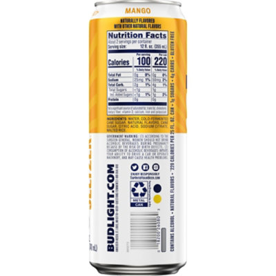 Bud Light Seltzer Mango In Cans - 25 Fl. Oz. - Image 5