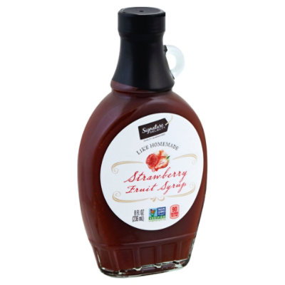 Signature Select Syrup Fruit Strawberry - 8 Fl. Oz. - tomthumb