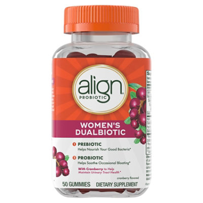 Align Womens Prebiotic + Probiotic Gummies Cranberry - 50 Count - Image 8