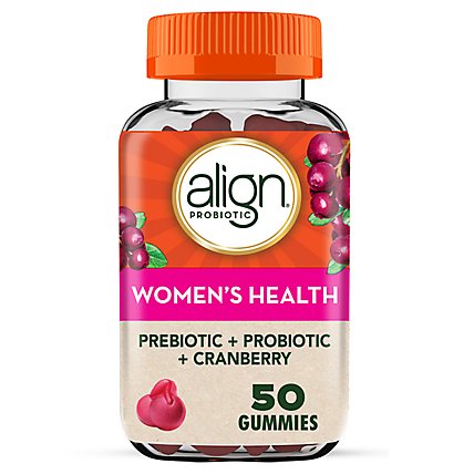 Align Womens Prebiotic + Probiotic Gummies Cranberry - 50 Count - Image 2
