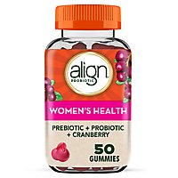 Align Womens Prebiotic + Probiotic Gummies Cranberry - 50 Count - Image 2