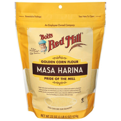 Bobs Red Mill Masa Harina Flour Corn Golden - 22 Oz - Image 1