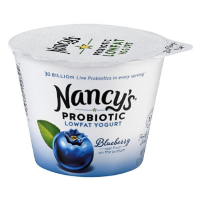 Nancys Probiotic Lowfat Yogurt- Bluebery - 6 Oz - Safeway