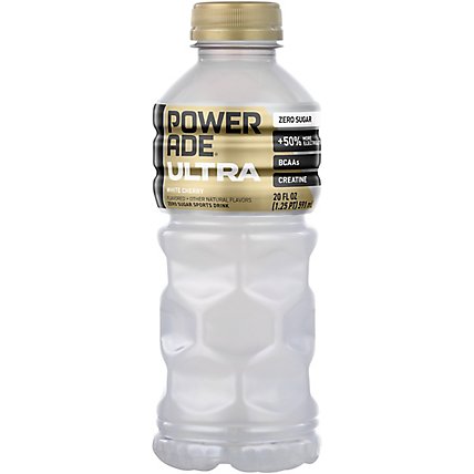POWERADE Ultra Sports Drink Zero Sugar White Cherry - 20 Fl. Oz. - Image 2