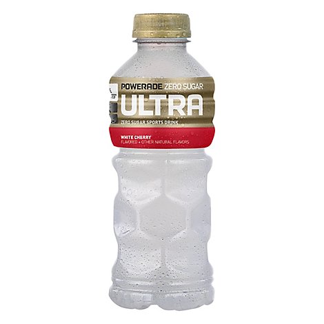 POWERADE Ultra Sports Drink Zero Sugar White Cherry - 20 Fl. Oz.