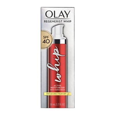Olay Regenerist Whip Face Moisturizer with Sunscreen SPF 40 - 1.7 Fl. Oz. - Image 2