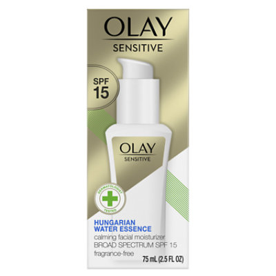  Olay Sensitive Moisturizer Facial Calming SPF 15 Fragrance Free - 2.5 Fl. Oz. 