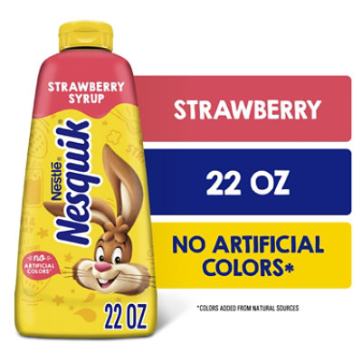 Nestle Nesquik Milk Flavoring Strawberry Syrup - 22 Oz