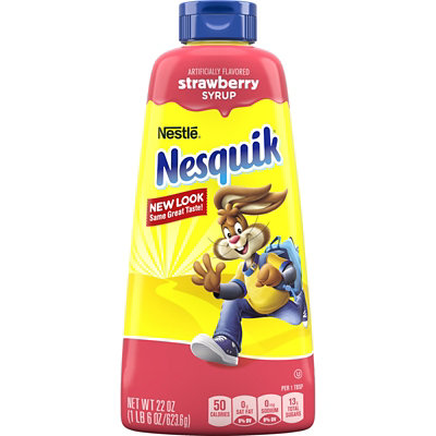 Nestle Nesquik Milk Flavoring Strawberry Syrup - 22 Oz - Image 1