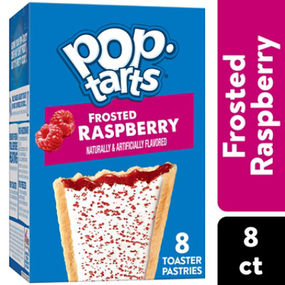 Pop-Tarts Toaster Pastries Frosted Raspberry Breakfast Foods 8 Count - 13.5 Oz - Image 1