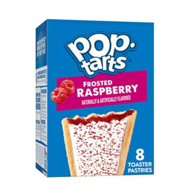 Pop-Tarts Toaster Pastries Breakfast Foods Frosted Raspberry 8 Count - 13.5 Oz