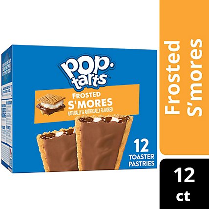 Pop-Tarts Toaster Pastries Breakfast Foods Frosted Smores 12 Count - 20.3 Oz - Image 1
