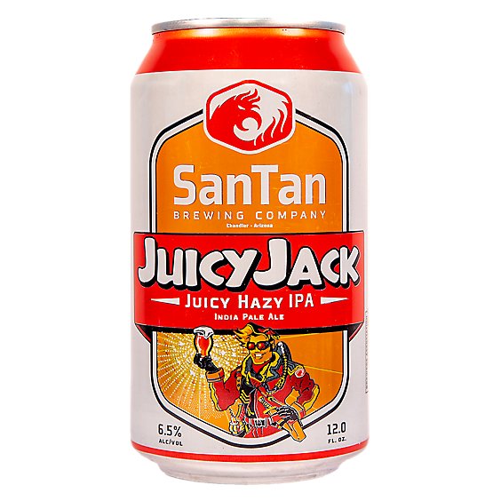 Santan Juicy Jack Hazy Ipa In Cans - 6-12 Fl. Oz.