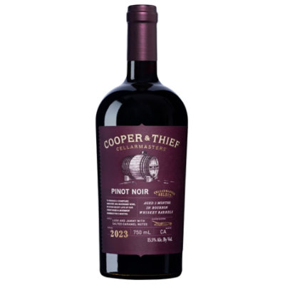 Cooper & Thief Brandy Barrel Aged Pinot Noir Red Wine 750 Ml Pavilions