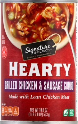 Signature Select Soup Hearty Chicken Sausage Gumbo - 18.8 Oz - Image 2