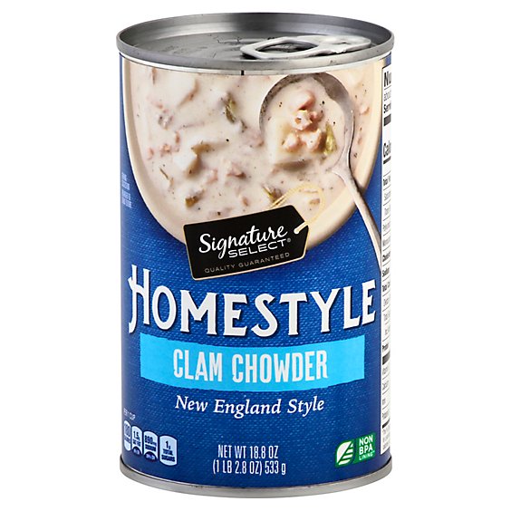 Signature Select Soup Homestyle Clam Chowder - 18.8 Oz