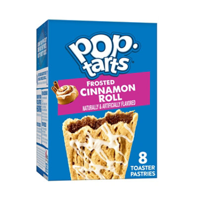 Pop-Tarts Toaster Pastries Breakfast Foods Cinnamon Roll Drizzle 8 Count - 13.5 Oz