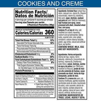 Pop-Tarts Toaster Pastries Frosted Cookies and Creme Breakfast Foods 8 Count - 13.5 Oz - Image 8