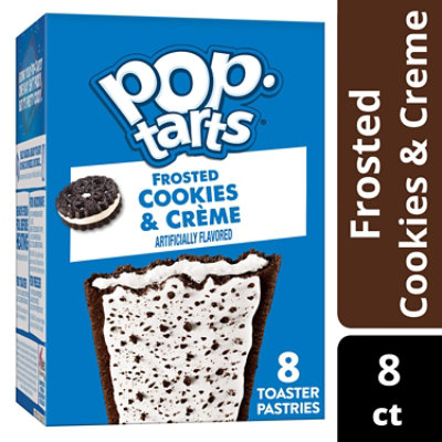 Pop-Tarts Toaster Pastries Breakfast Foods Cookies and Creme 8 Count - 13.5 Oz