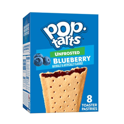 Pop Tarts Unfrosted Blueberry Toaster Pastries - 8 Count - Image 2
