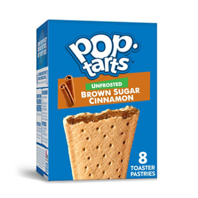Pop-Tarts Toaster Pastries Unfrosted Brown Sugar Cinnamon Breakfast Foods 8 Count - 13.5 Oz - Image 2