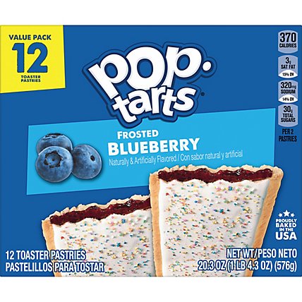 Pop-Tarts Toaster Pastries Breakfast Foods Frosted Blueberry 12 Count - 20.3 Oz - Image 6