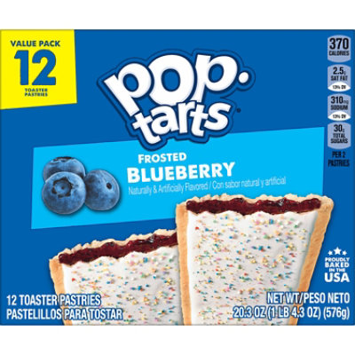 Pop-Tarts Toaster Pastries Breakfast Foods Frosted Blueberry 12 Count - 20.3 Oz - Image 8