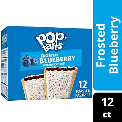 Pop-Tarts Toaster Pastries Breakfast Foods Frosted Blueberry 12 Count - 20.3 Oz - Image 2