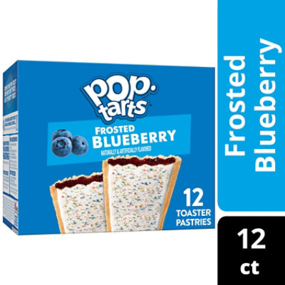 Pop-Tarts Toaster Pastries Breakfast Foods Frosted Blueberry 12 Count - 20.3 Oz - Image 1