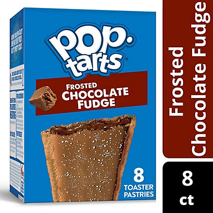 Pop-Tarts Toaster Pastries Breakfast Foods Frosted Chocolate Fudge 8 Count - 13.5 Oz - Image 2