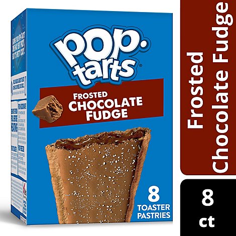 Pop-Tarts Toaster Pastries Breakfast Foods Frosted Chocolate Fudge 8 Count - 13.5 Oz