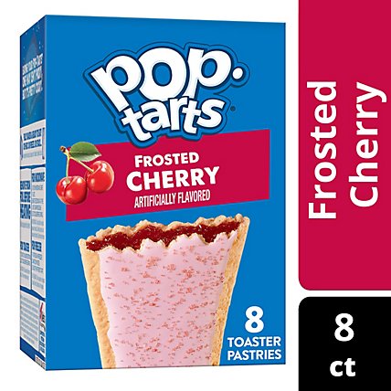 Pop-Tarts Toaster Pastries Breakfast Foods Frosted Cherry 8 Count - 13.5 Oz - Image 2
