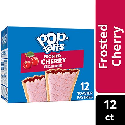Pop-Tarts Toaster Pastries Breakfast Foods Frosted Cherry 12 Count - 20.3 Oz - Image 2