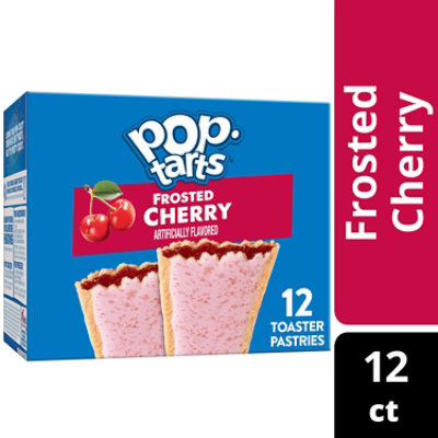 Pop-Tarts Toaster Pastries Breakfast Foods Frosted Cherry 12 Count - 20.3 Oz