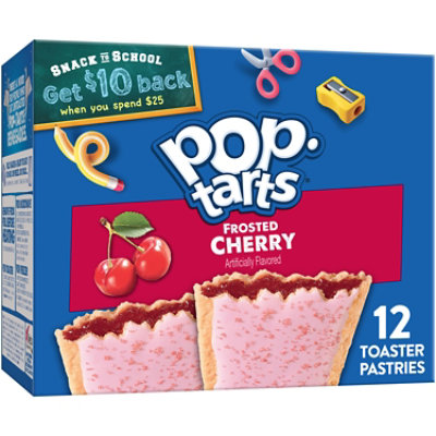 4x Kellogg's Frosted Strawberry Pop Tarts Toaster 32 Pastries 13.5