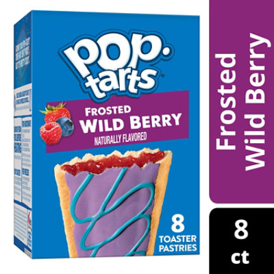 Pop-Tarts Toaster Pastries Frosted Wild Berry Breakfast Foods 8 Count - 13.5 Oz - Image 1
