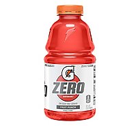 Gatorade G Zero Thirst Quencher Zero Sugar Fruit Punch - 32 Fl. Oz.