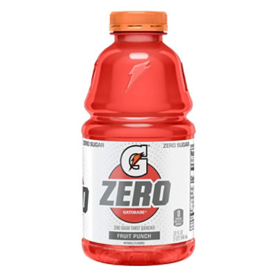 Gatorade G Zero Thirst Quencher Zero Sugar Fruit Punch - 32 Fl. Oz.