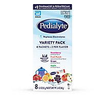 Pedialyte Electrolyte Powder Single Serving Packets Variety Pack - 8 Count