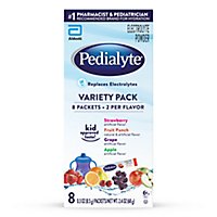 Pedialyte Electrolyte Powder Variety Single Serving Packets - 8 Count - Image 1