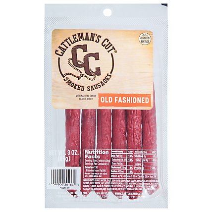 Cattlemans Cut Smoked Sausage Old Fashioned - 3 Oz - Image 1
