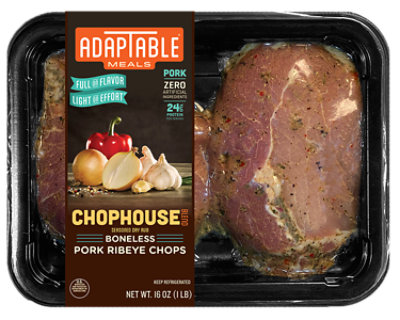 Adaptable Chophouse Pork Ribeye Chop - 16 Oz