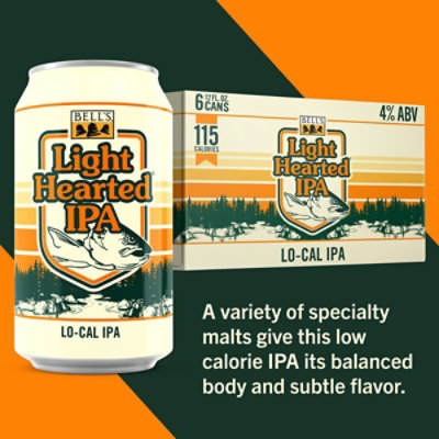 Bell's Light Hearted IPA Beer 4% ABV in Cans - 6-12 Fl. Oz. - Image 3